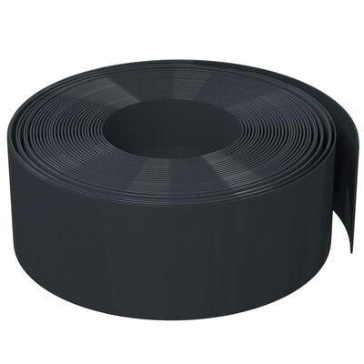 vidaXL Garden Edging Black 10 m 20 cm Polyethylene