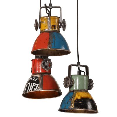 vidaXL Hanging Lamp 25 W Multicolour 30x30x100 cm E27