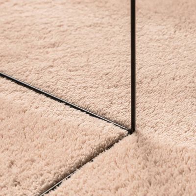 vidaXL Rug HUARTE Short Pile Soft and Washable Blush Ø 80 cm