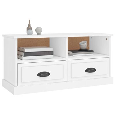 vidaXL TV Cabinet White 93x35.5x45 cm Engineered Wood