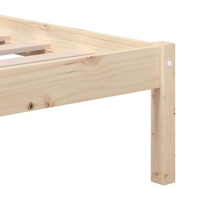 vidaXL Bed Frame without Mattress Solid Wood 120x200 cm (810012+814184)