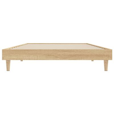 vidaXL Bed Frame without Mattress Sonoma Oak 90x200 cm Engineered Wood