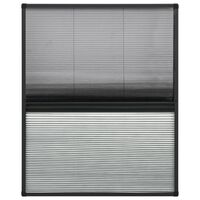 vidaXL Plisse Insect Screen for Windows Aluminium 60x80 cm with Shade