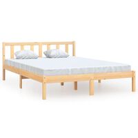 vidaXL Bed Frame without Mattress Solid Wood 140x200 cm