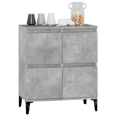 vidaXL Sideboard Concrete Grey 60x35x70 cm Engineered Wood