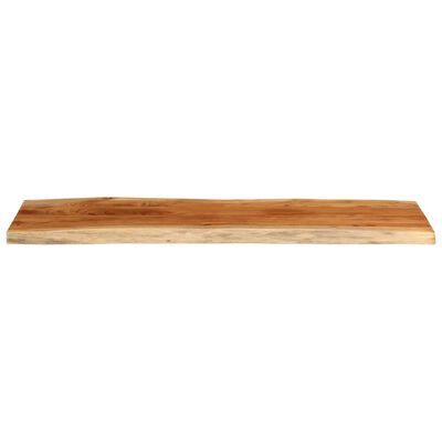 vidaXL Table Top 110x40x3.8 cm Rectangular Solid Wood Acacia Live Edge