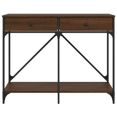 vidaXL Console Table Brown Oak 100x39x78.5 cm Engineered Wood