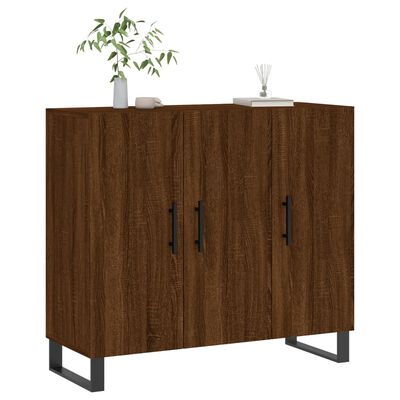 vidaXL Sideboard Brown Oak 90x34x80 cm Engineered Wood