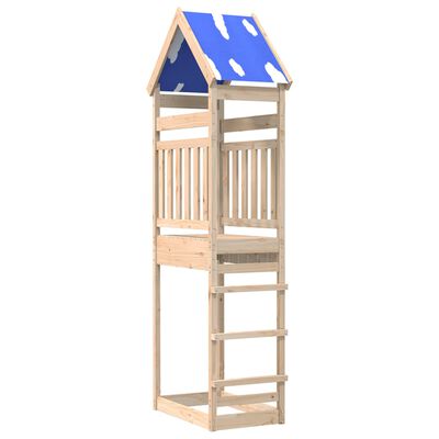 vidaXL Play Tower 85x52.5x265 cm Solid Wood Pine