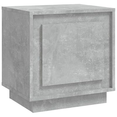 vidaXL Bedside Cabinet Concrete Grey 44x35x45 cm Engineered Wood