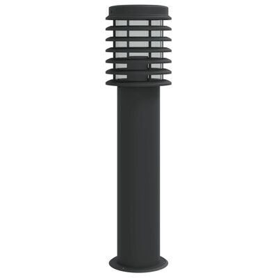 vidaXL Outdoor Floor Lamp Black 60 cm Stainless Steel