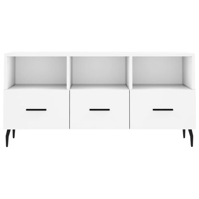 vidaXL TV Cabinet White 102x36x50 cm Engineered Wood