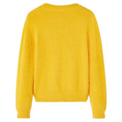 Kids' Sweater Knitted Dark Ochre 128