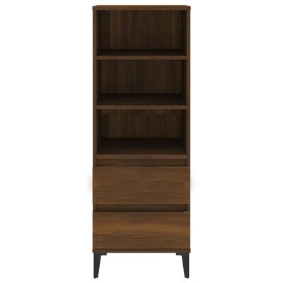 vidaXL Highboard Brown Oak 40x36x110 cm Engineered Wood