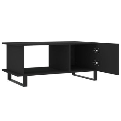 vidaXL Coffee Table Black 90x50x40 cm Engineered Wood