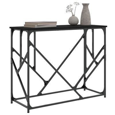 vidaXL Console Table Black 100x40x80 cm Engineered Wood