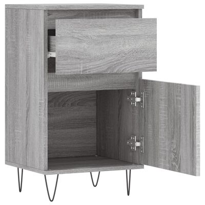 vidaXL Sideboards 2 pcs Grey Sonoma 40x35x70 cm Engineered Wood