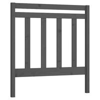 vidaXL Bed Headboard Grey 81x4x100 cm Solid Wood Pine