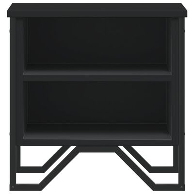 vidaXL Bedside Cabinet Black 40x30x40 cm Engineered Wood