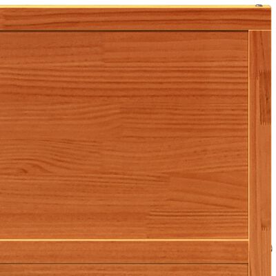 vidaXL Barn Door Wax Brown 80x208 cm Solid Wood Pine