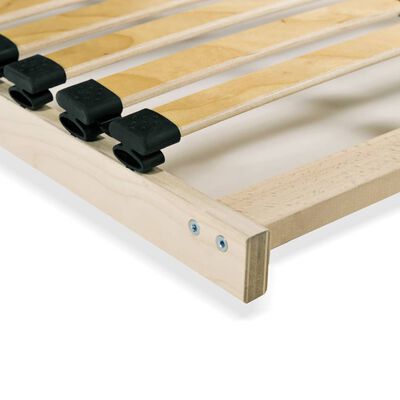 vidaXL Slatted Bed Base without Mattress with 28 Slats 7 Zones 120x200 cm