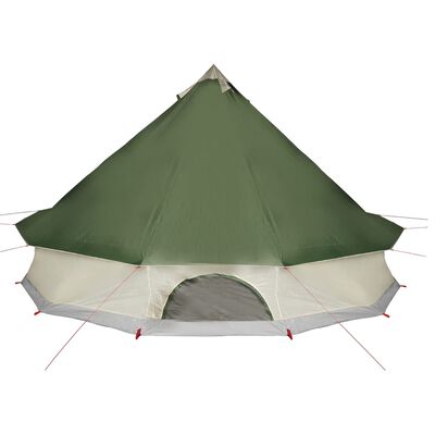 vidaXL Family Tent Tipi 10-Person Green Waterproof