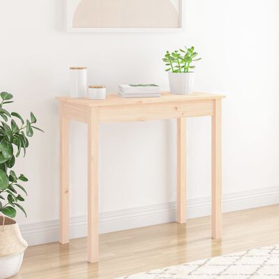 vidaXL Console Table 80x40x75 cm Solid Wood Pine