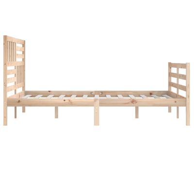 vidaXL Bed Frame without Mattress Solid Wood 200x200 cm