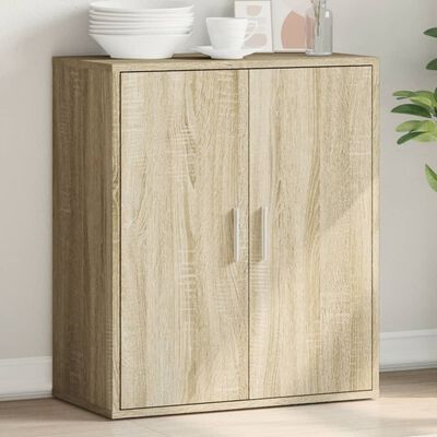 vidaXL Sideboard Sonoma Oak 79x38x80 cm Engineered Wood