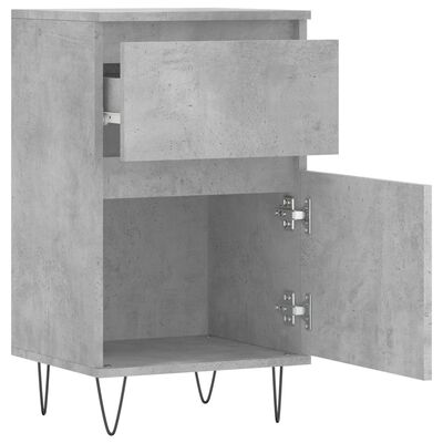 vidaXL Sideboards 2 pcs Concrete Grey 40x35x70 cm Engineered Wood