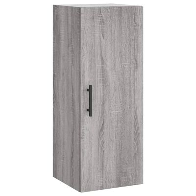 vidaXL Wall Mounted Cabinet Grey Sonoma 34.5x34x90 cm