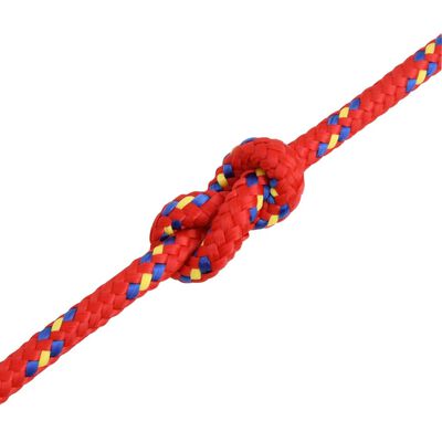 vidaXL Boat Rope Red 6 mm 25 m Polypropylene