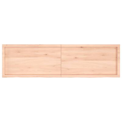 vidaXL Table Top 180x50x(2-6) cm Untreated Solid Wood Oak