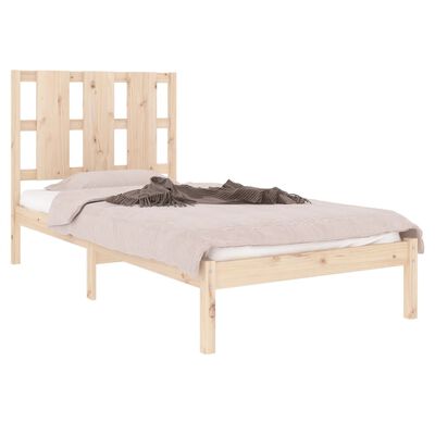 vidaXL Bed Frame without Mattress 90x190 cm Single Solid Wood