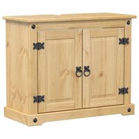 vidaXL Bathroom Sink Cabinet Corona 73x33x60 cm Solid Wood Pine