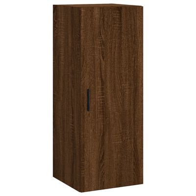 vidaXL Highboard Brown Oak 34.5x34x180 cm Engineered Wood