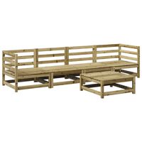 vidaXL 5 Piece Garden Sofa Set Impregnated Wood Pine