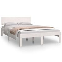 vidaXL Bed Frame without Mattress White 120x190 cm Small Double