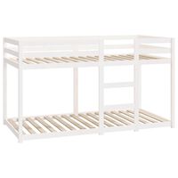 vidaXL Bunk Bed White 90x190 cm Solid Wood Pine