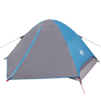 vidaXL Camping Tent Dome 2-Person Blue Waterproof