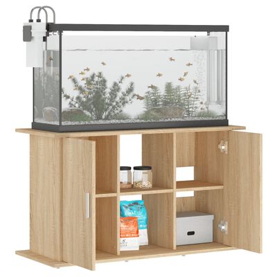 vidaXL Aquarium Stand Sonoma Oak 101x41x58 cm Engineered Wood