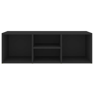 vidaXL Shoe Storage Bench Black 105x35x35 cm Engineered Wood