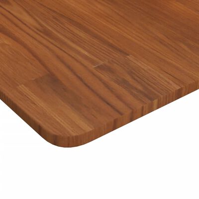 vidaXL Bathroom Countertop Dark Brown 100x50x1.5cm Treated Solid Wood