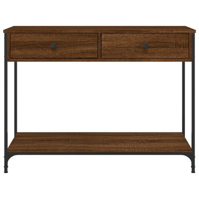 vidaXL Console Table Brown Oak 100x34.5x75 cm Engineered Wood