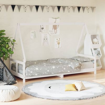 vidaXL Kids Bed Frame White 80x200 cm Solid Wood Pine