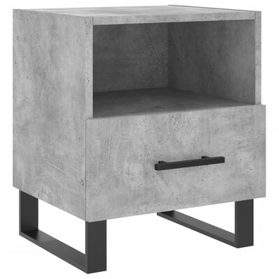 vidaXL Bedside Cabinets 2 pcs Concrete Grey 40x35x47.5 cm Engineered Wood