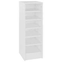 vidaXL Shoe Cabinet White 31.5x35x90 cm Engineered Wood