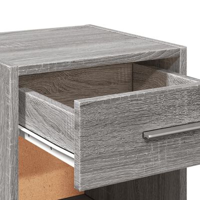 vidaXL Bedside Cabinets 2 pcs Grey Sonoma 35x34x65 cm Engineered Wood