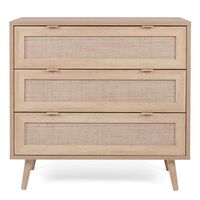 Finori Chest of Drawers Bali 03A Sonoma Oak and Cane Print