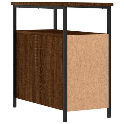 vidaXL Bedside Cabinet Brown Oak 30x60x60 cm Engineered Wood